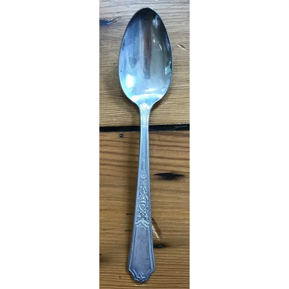 Set Lot 6 Vintage Victorian Antique 1847 Rogers Bros Silverplate Spoons 6
